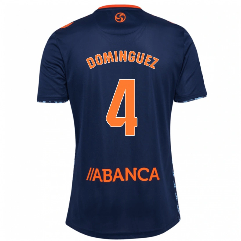 Danxen Dzieci Javi Domínguez #4 Granatowy Wyjazdowa Koszulka 2024/25 Koszulki Klubowe