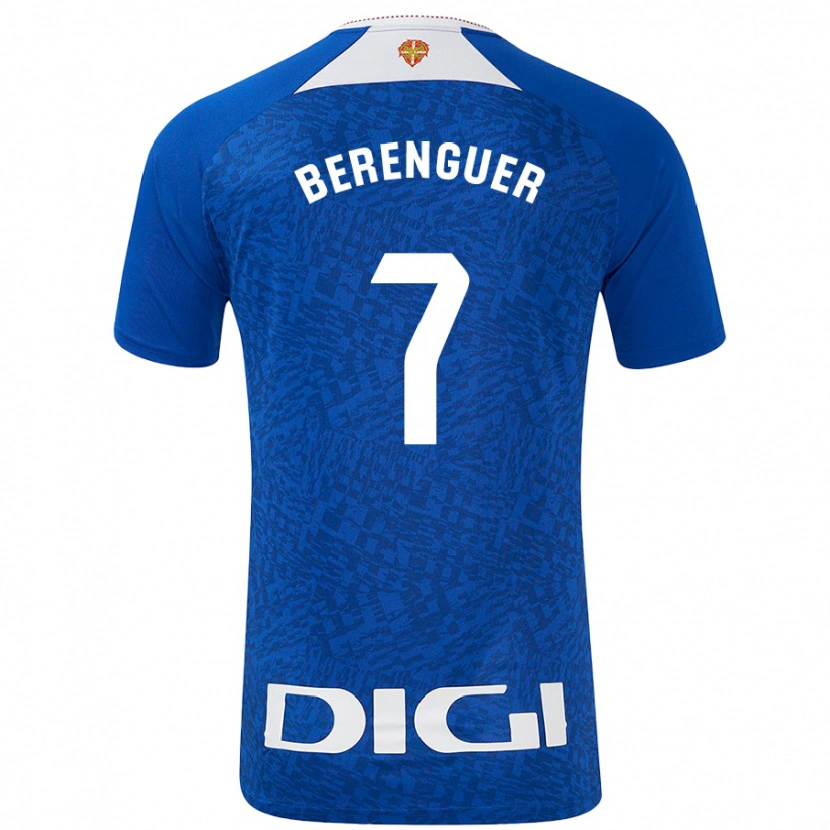 Danxen Dzieci Álex Berenguer #7 Królewski Niebieski Wyjazdowa Koszulka 2024/25 Koszulki Klubowe