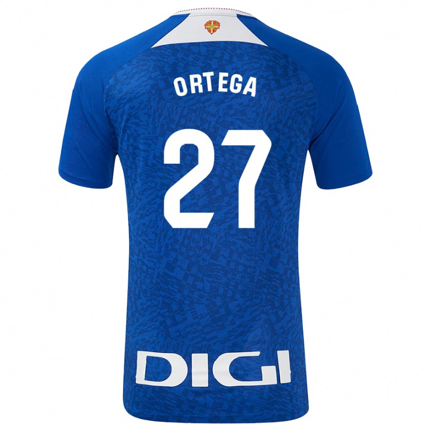 Danxen Dzieci Sara Ortega #27 Królewski Niebieski Wyjazdowa Koszulka 2024/25 Koszulki Klubowe