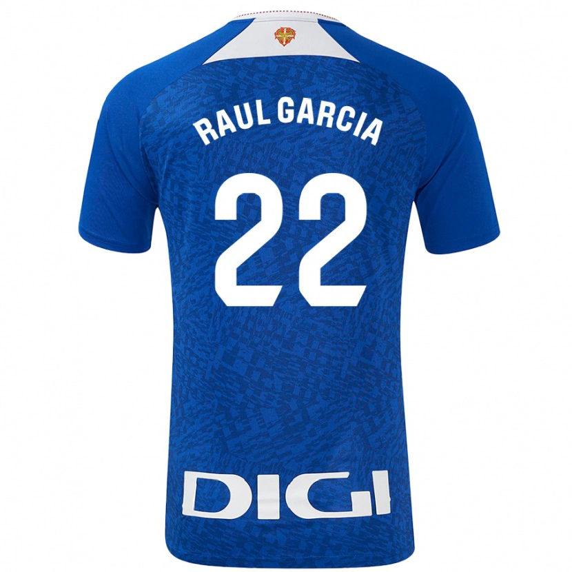 Danxen Dzieci Raúl García #22 Królewski Niebieski Wyjazdowa Koszulka 2024/25 Koszulki Klubowe