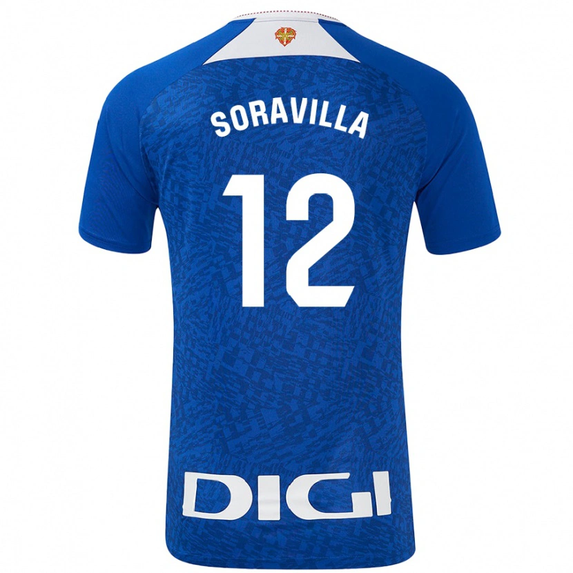 Danxen Dzieci Ander Soravilla #12 Królewski Niebieski Wyjazdowa Koszulka 2024/25 Koszulki Klubowe