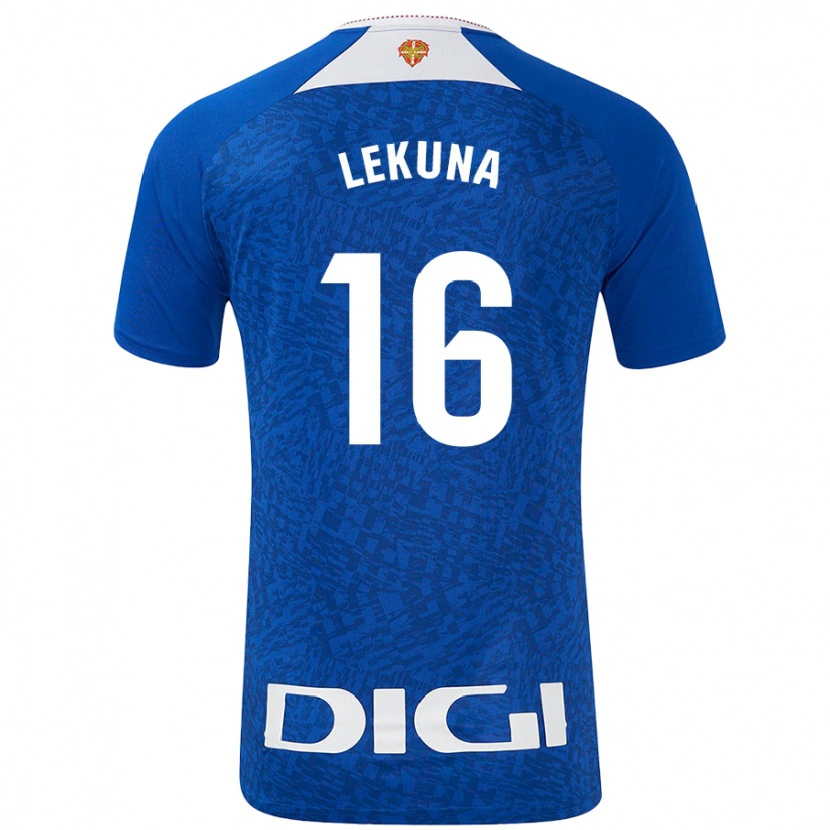 Danxen Dzieci Adrián Lekuna #16 Królewski Niebieski Wyjazdowa Koszulka 2024/25 Koszulki Klubowe