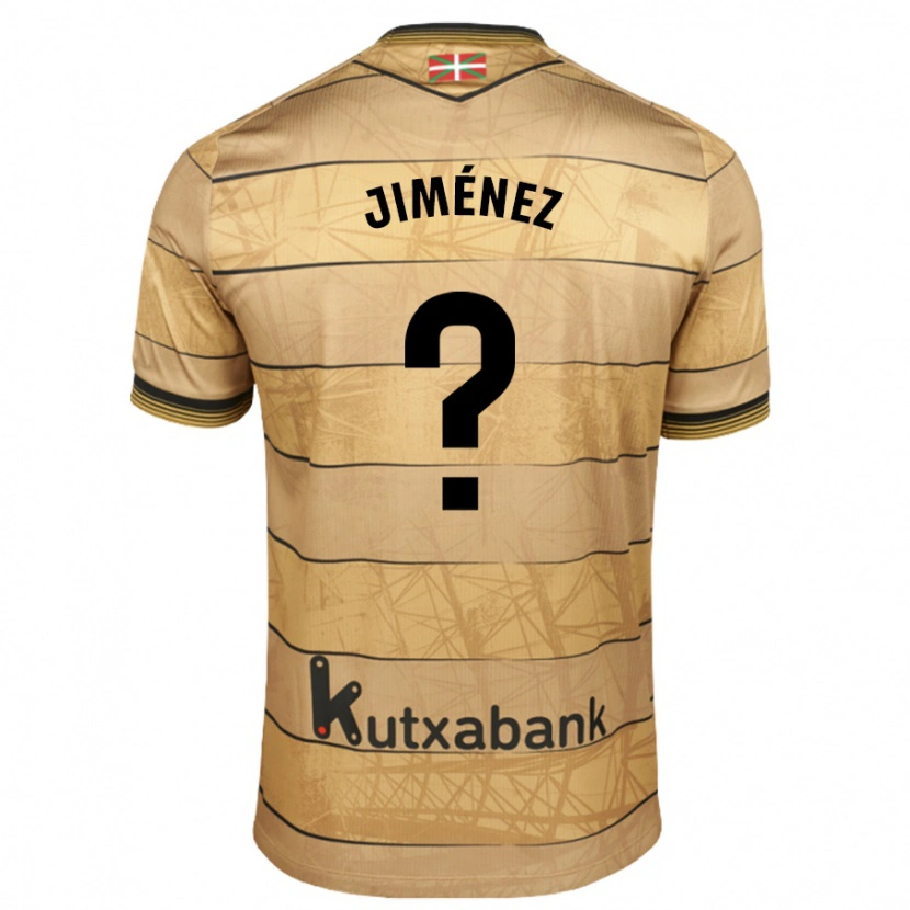 Danxen Dzieci Javier Jiménez #0 Brązowy Wyjazdowa Koszulka 2024/25 Koszulki Klubowe