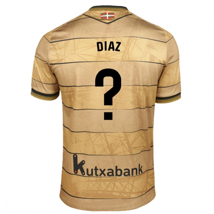 Danxen Dzieci Dani Díaz #0 Brązowy Wyjazdowa Koszulka 2024/25 Koszulki Klubowe