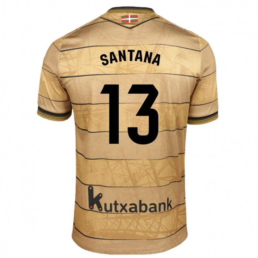 Danxen Dzieci Olatz Santana #13 Brązowy Wyjazdowa Koszulka 2024/25 Koszulki Klubowe