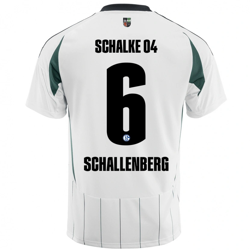 Danxen Dzieci Ron Schallenberg #6 Biały Zielony Wyjazdowa Koszulka 2024/25 Koszulki Klubowe