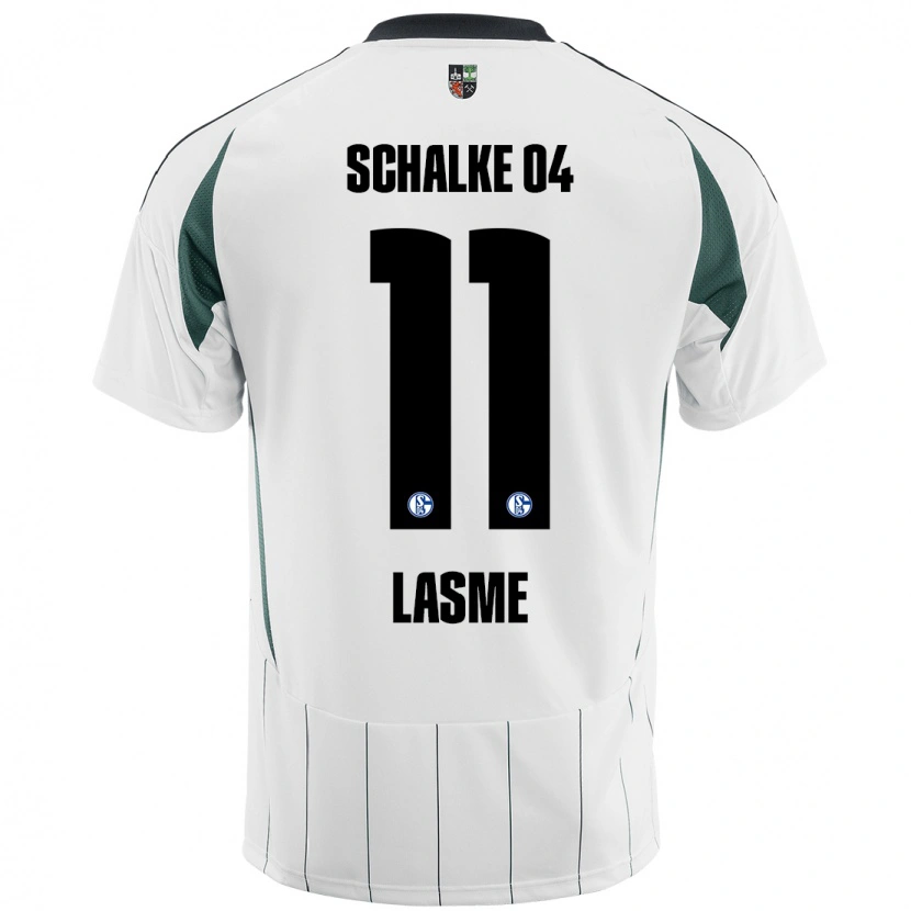 Danxen Dzieci Bryan Lasme #11 Biały Zielony Wyjazdowa Koszulka 2024/25 Koszulki Klubowe