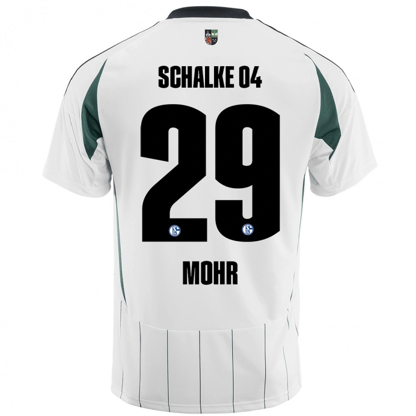 Danxen Dzieci Tobias Mohr #29 Biały Zielony Wyjazdowa Koszulka 2024/25 Koszulki Klubowe