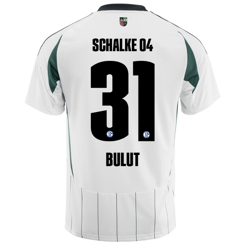 Danxen Dzieci Taylan Bulut #31 Biały Zielony Wyjazdowa Koszulka 2024/25 Koszulki Klubowe