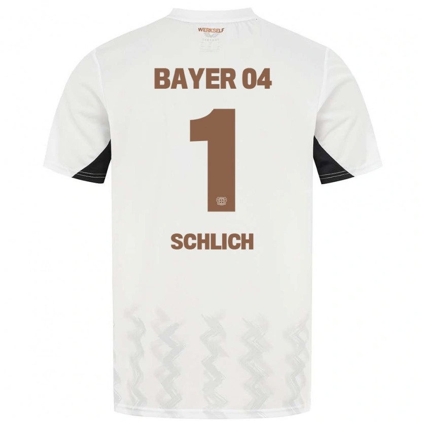Danxen Dzieci Jesper Schlich #1 Biały Czarny Wyjazdowa Koszulka 2024/25 Koszulki Klubowe