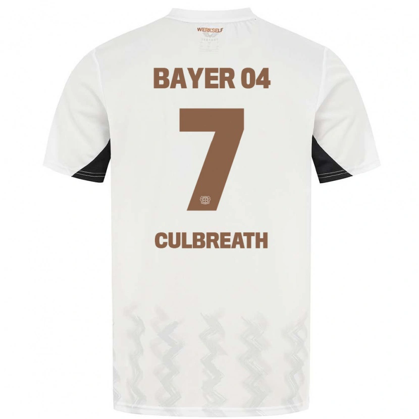 Danxen Dzieci Montrell Culbreath #7 Biały Czarny Wyjazdowa Koszulka 2024/25 Koszulki Klubowe