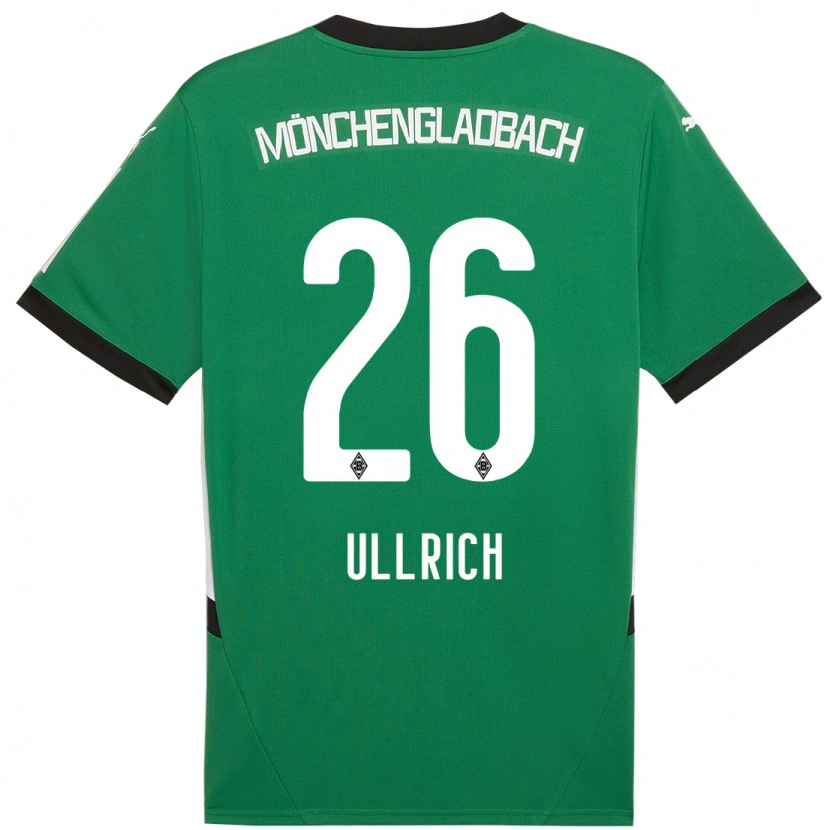 Danxen Dzieci Lukas Ullrich #26 Zielony Biały Wyjazdowa Koszulka 2024/25 Koszulki Klubowe