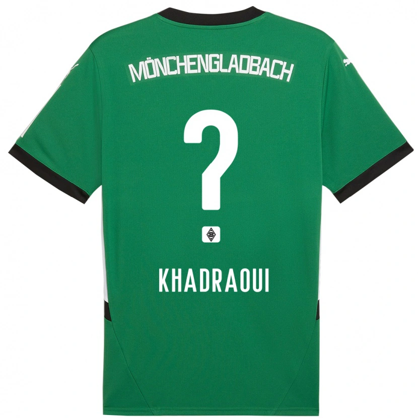 Danxen Dzieci Elias Khadraoui #0 Zielony Biały Wyjazdowa Koszulka 2024/25 Koszulki Klubowe