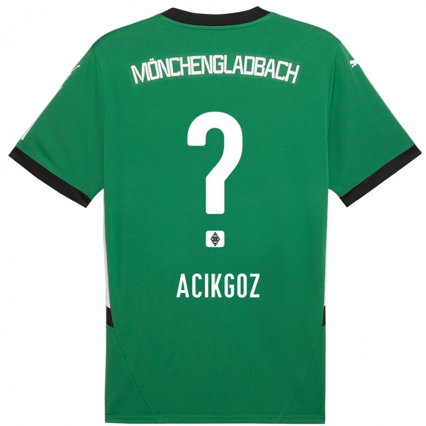 Danxen Dzieci Erdem Acikgöz #0 Zielony Biały Wyjazdowa Koszulka 2024/25 Koszulki Klubowe