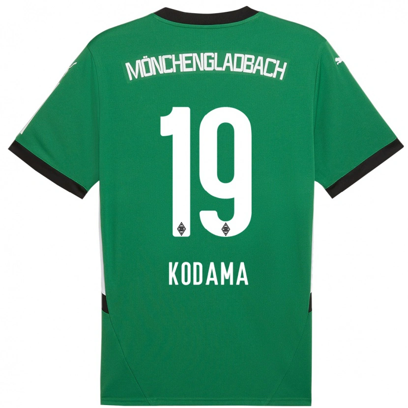 Danxen Dzieci Keiko Kodama #19 Zielony Biały Wyjazdowa Koszulka 2024/25 Koszulki Klubowe