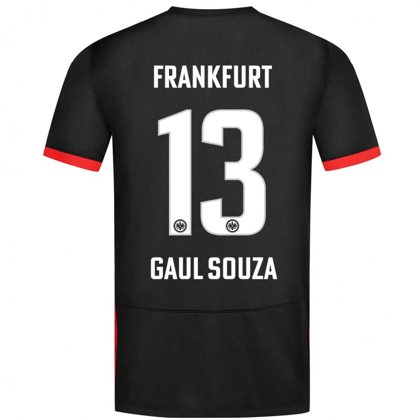 Danxen Dzieci Alessandro Gaul Souza #13 Czarny Wyjazdowa Koszulka 2024/25 Koszulki Klubowe