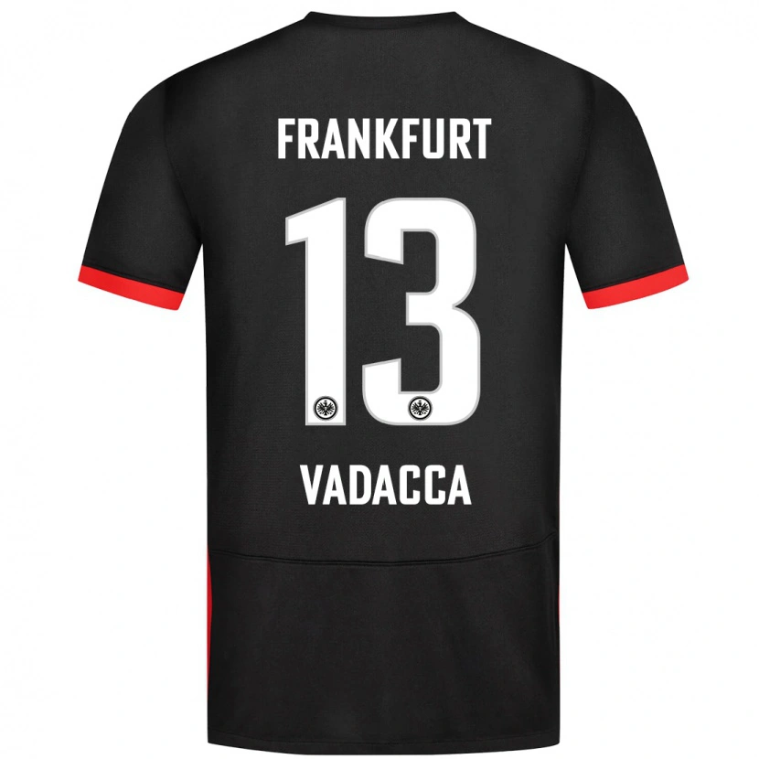 Danxen Dzieci Gianni Vadacca #13 Czarny Wyjazdowa Koszulka 2024/25 Koszulki Klubowe
