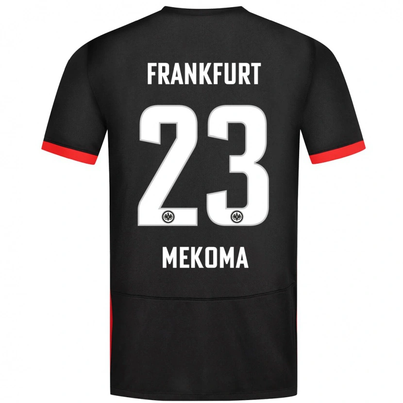 Danxen Dzieci Jamal Mekoma #23 Czarny Wyjazdowa Koszulka 2024/25 Koszulki Klubowe