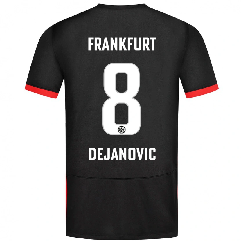 Danxen Dzieci Daniel Dejanovic #8 Czarny Wyjazdowa Koszulka 2024/25 Koszulki Klubowe