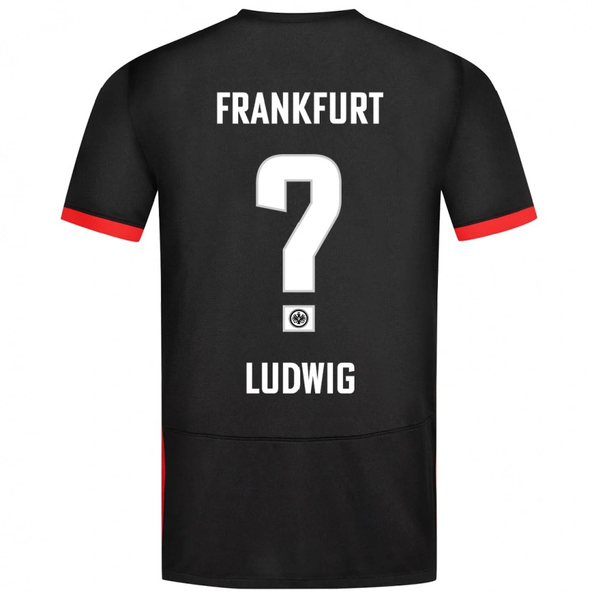 Danxen Dzieci Finn Ludwig #0 Czarny Wyjazdowa Koszulka 2024/25 Koszulki Klubowe