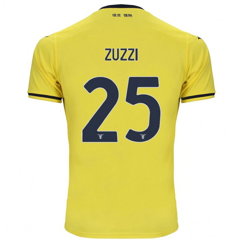 Danxen Dzieci Giorgia Zuzzi #25 Żółty Wyjazdowa Koszulka 2024/25 Koszulki Klubowe