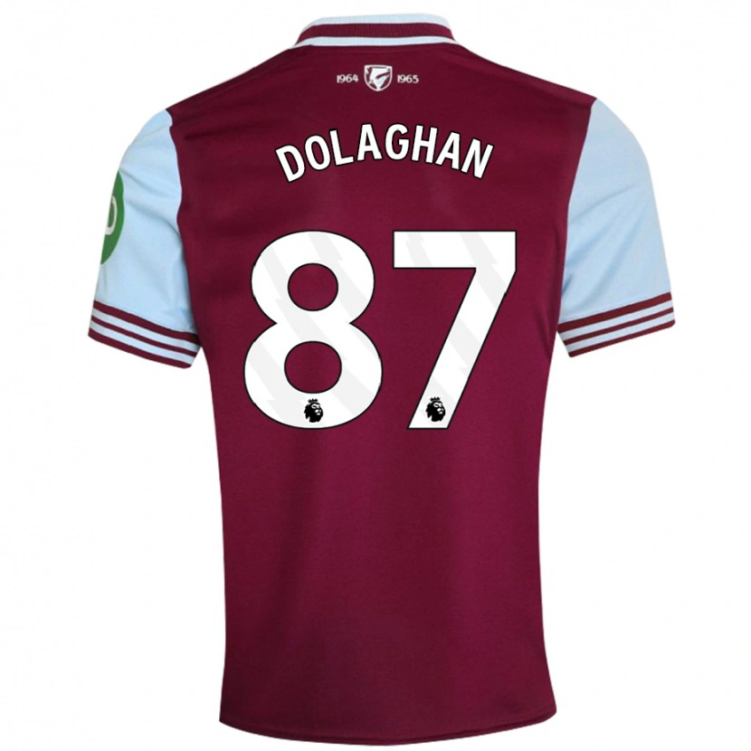 Danxen Męski Brad Dolaghan #87 Ciemnoczerwony Domowa Koszulka 2024/25 Koszulki Klubowe