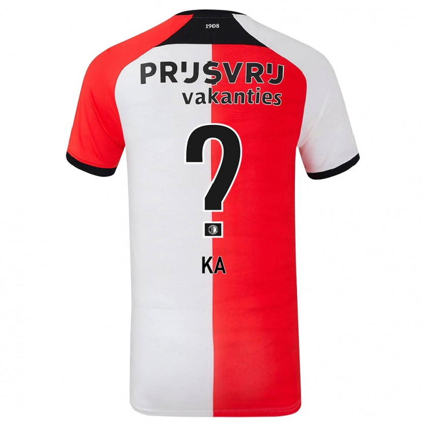 Danxen Męski Ismail Ka #0 Czerwony Biały Domowa Koszulka 2024/25 Koszulki Klubowe