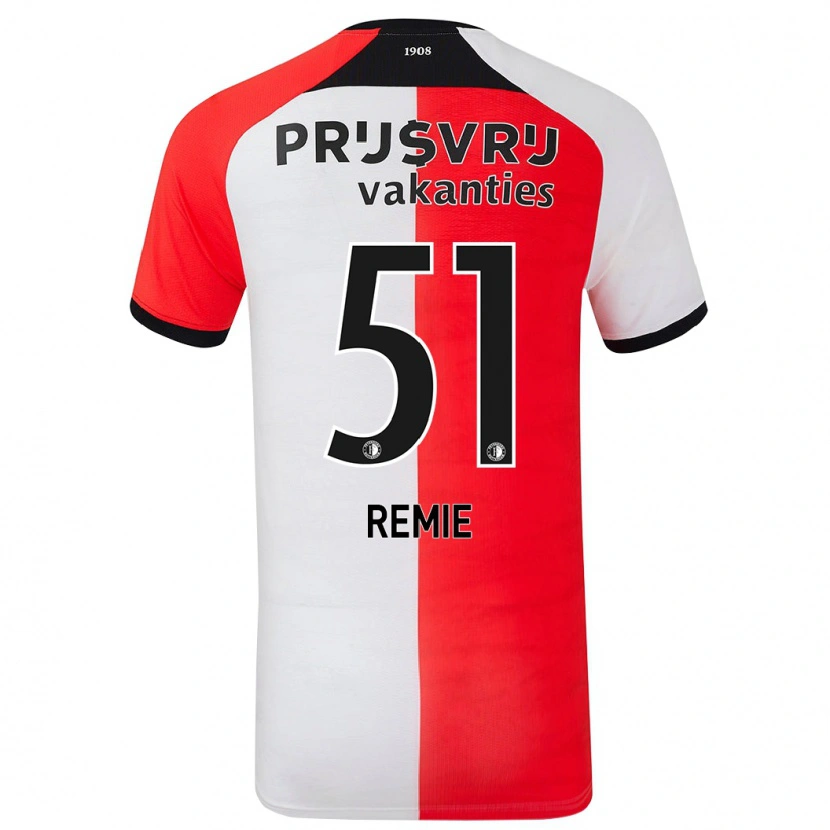 Danxen Męski Devin Remie #51 Czerwony Biały Domowa Koszulka 2024/25 Koszulki Klubowe