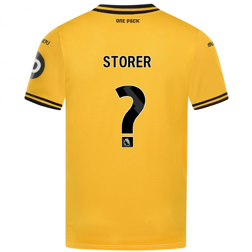 Danxen Męski James Storer #0 Żółty Domowa Koszulka 2024/25 Koszulki Klubowe