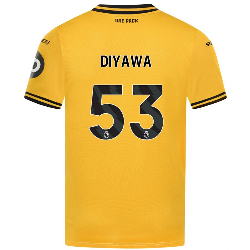 Danxen Męski Aaron Keto-Diyawa #53 Żółty Domowa Koszulka 2024/25 Koszulki Klubowe