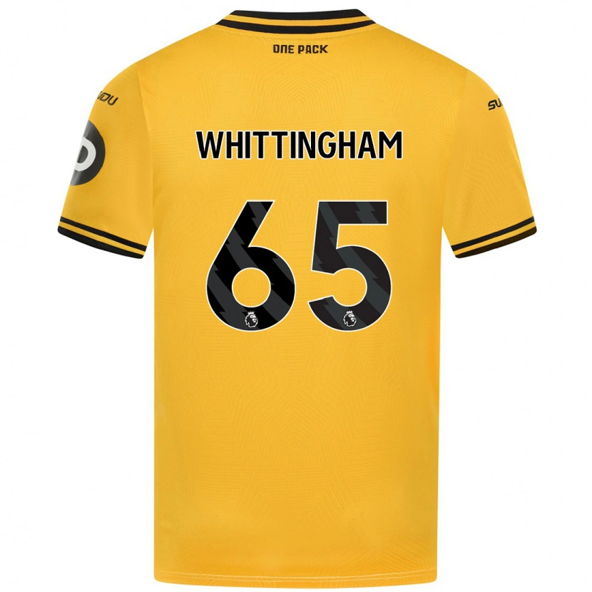 Danxen Męski Matthew Whittingham #65 Żółty Domowa Koszulka 2024/25 Koszulki Klubowe