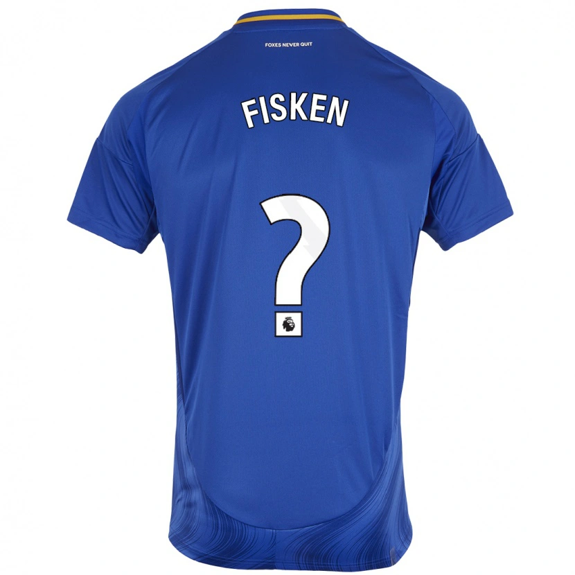 Danxen Męski Alfie Fisken #0 Niebieski Biały Domowa Koszulka 2024/25 Koszulki Klubowe
