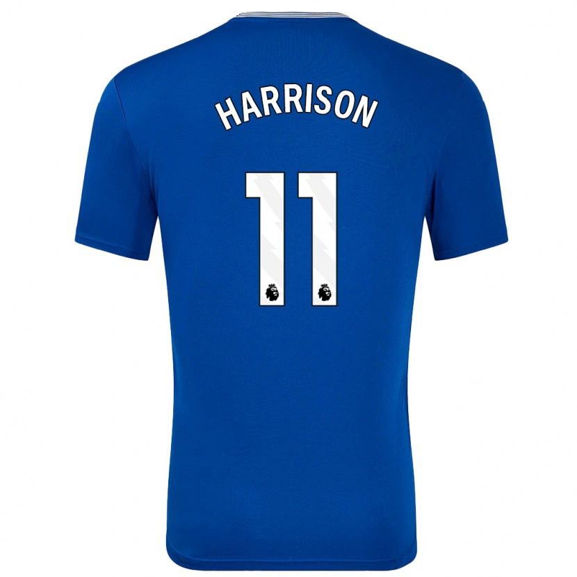 Danxen Męski Jack Harrison #11 Niebieski Z Domowa Koszulka 2024/25 Koszulki Klubowe