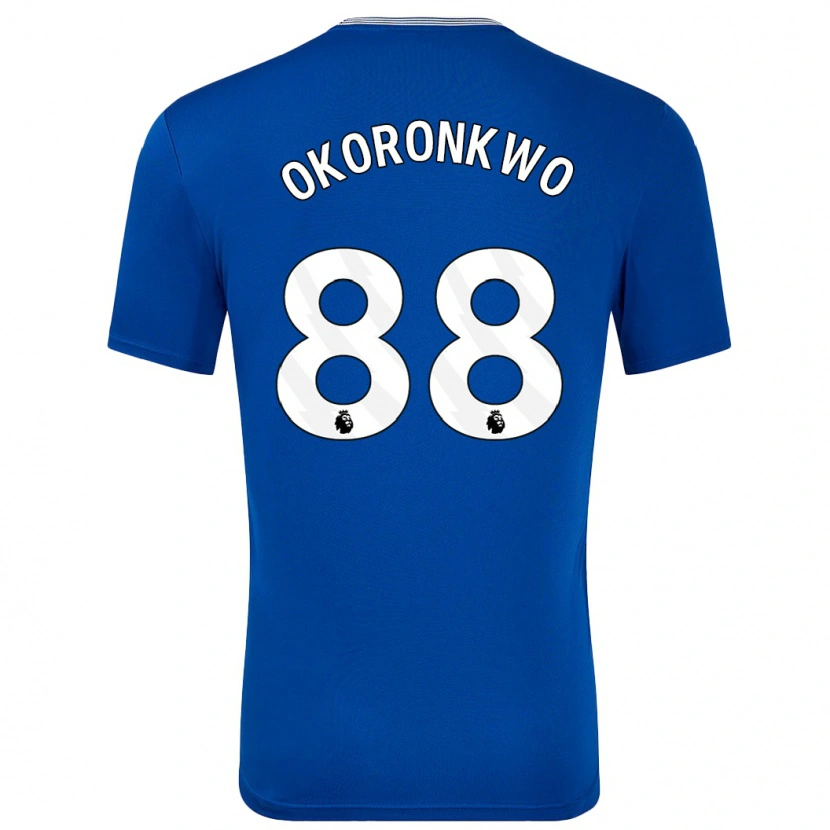 Danxen Męski Francis Okoronkwo #88 Niebieski Z Domowa Koszulka 2024/25 Koszulki Klubowe
