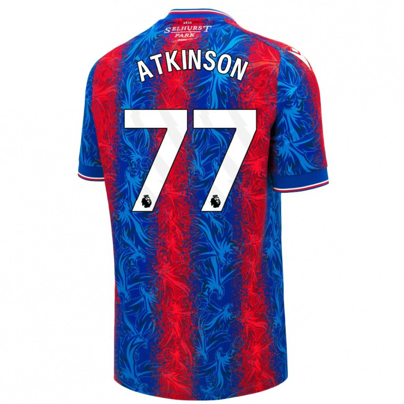 Danxen Męski Isibeal Atkinson #77 Czerwony Niebieski Paski Domowa Koszulka 2024/25 Koszulki Klubowe