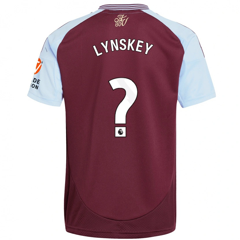 Danxen Męski Alfie Lynskey #0 Burgundowy Błękitny Domowa Koszulka 2024/25 Koszulki Klubowe