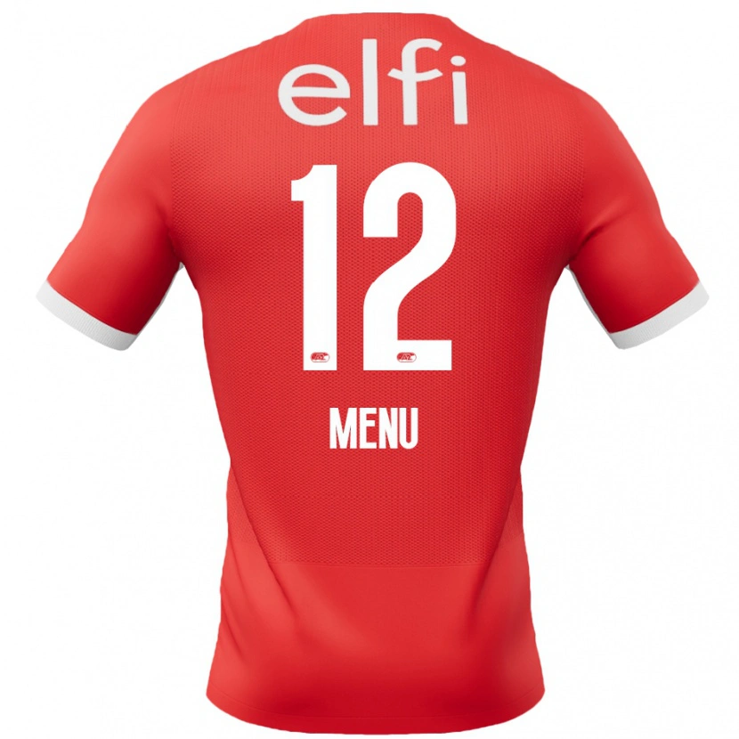 Danxen Męski Mathijs Menu #12 Czerwony Biały Domowa Koszulka 2024/25 Koszulki Klubowe