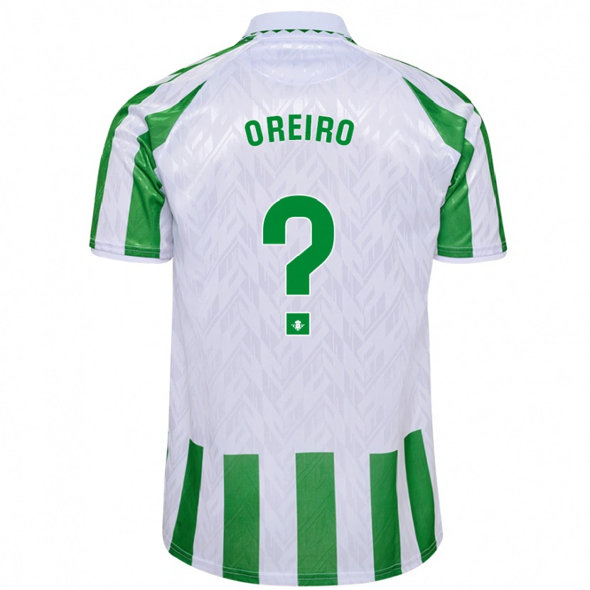 Danxen Męski Jorge Oreiro #0 Zielony Białe Paski Domowa Koszulka 2024/25 Koszulki Klubowe