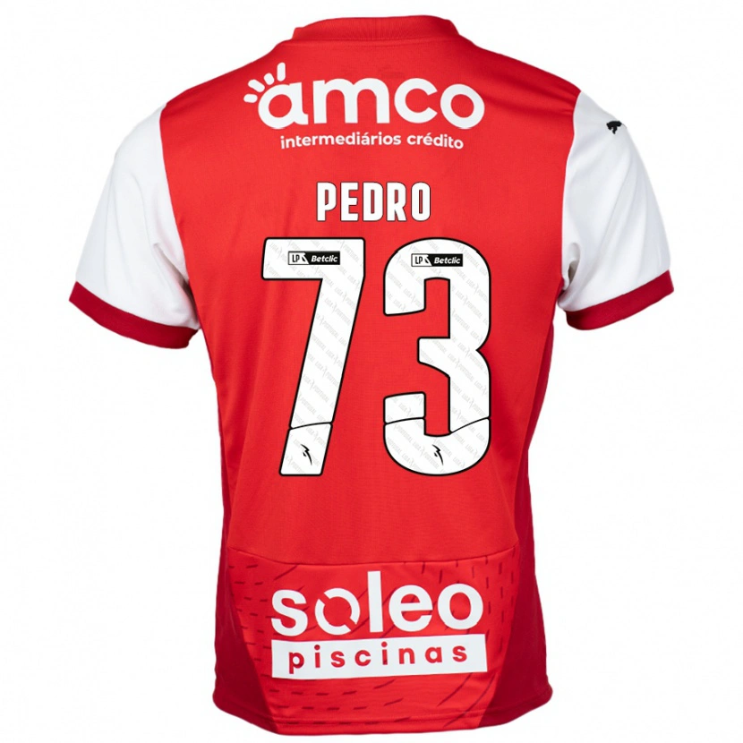 Danxen Męski Zé Pedro #73 Czerwony Biały Domowa Koszulka 2024/25 Koszulki Klubowe