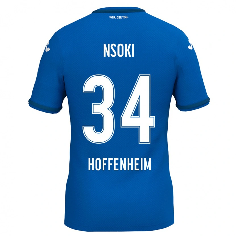 Danxen Męski Stanley Nsoki #34 Królewski Niebieski Domowa Koszulka 2024/25 Koszulki Klubowe