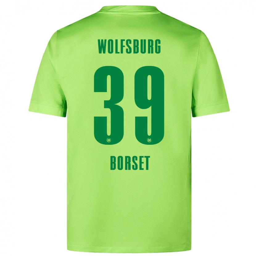 Danxen Męski Anders Børset #39 Fluorescencyjny Zielony Domowa Koszulka 2024/25 Koszulki Klubowe
