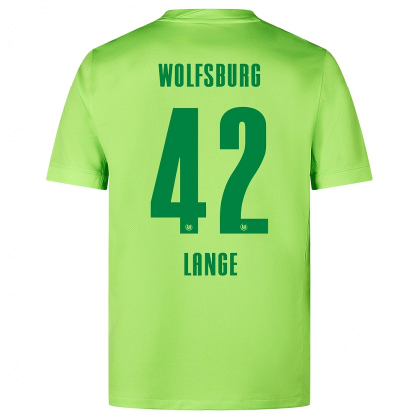 Danxen Męski Felix Lange #42 Fluorescencyjny Zielony Domowa Koszulka 2024/25 Koszulki Klubowe