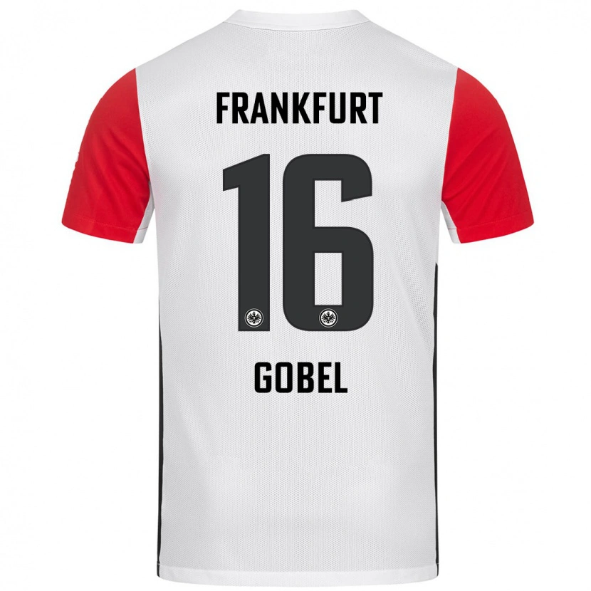 Danxen Męski Marlon Göbel #16 Biały Czerwony Domowa Koszulka 2024/25 Koszulki Klubowe