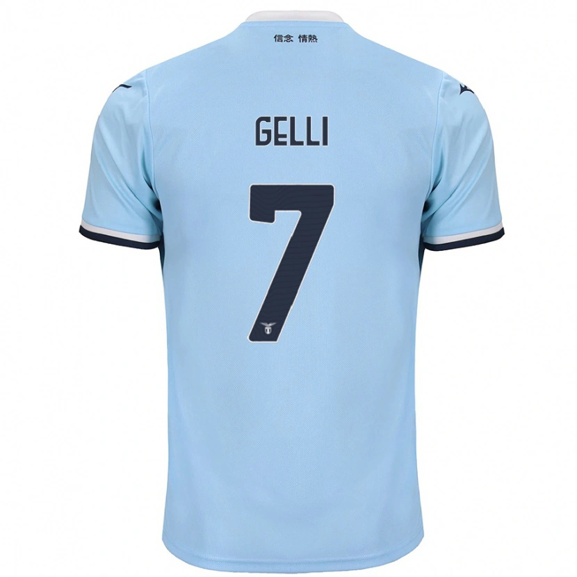 Danxen Męski Valerio Gelli #7 Niebieski Domowa Koszulka 2024/25 Koszulki Klubowe