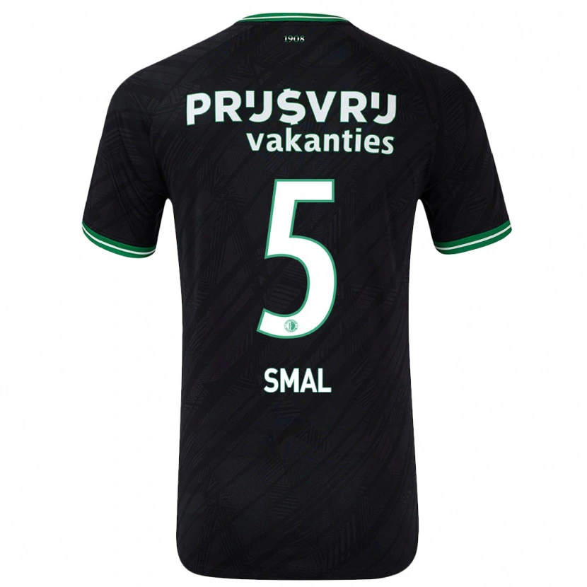 Danxen Męski Gijs Smal #5 Czarny Zielony Wyjazdowa Koszulka 2024/25 Koszulki Klubowe