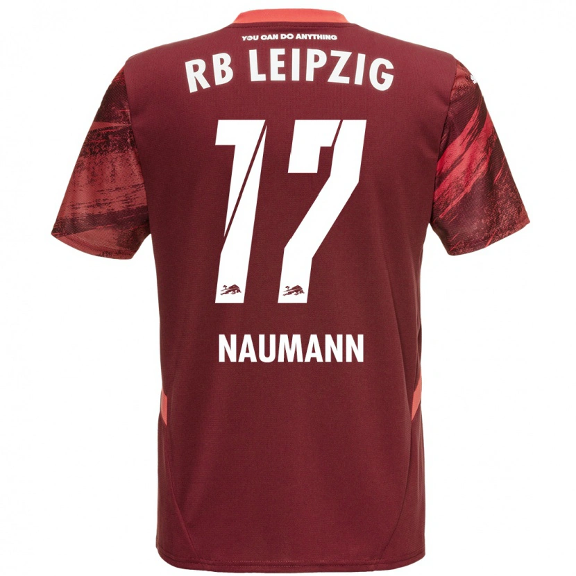 Danxen Męski Carlos Naumann #17 Burgundowy Wyjazdowa Koszulka 2024/25 Koszulki Klubowe