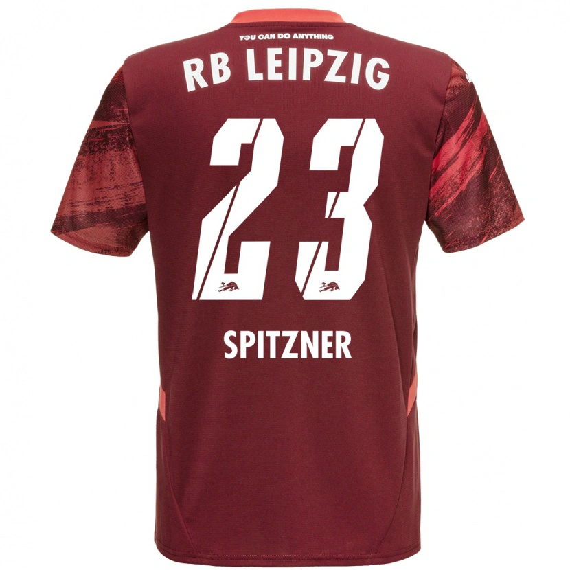 Danxen Męski Kyra Spitzner #23 Burgundowy Wyjazdowa Koszulka 2024/25 Koszulki Klubowe