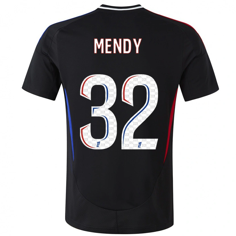 Danxen Męski Maeline Mendy #32 Czarny Wyjazdowa Koszulka 2024/25 Koszulki Klubowe