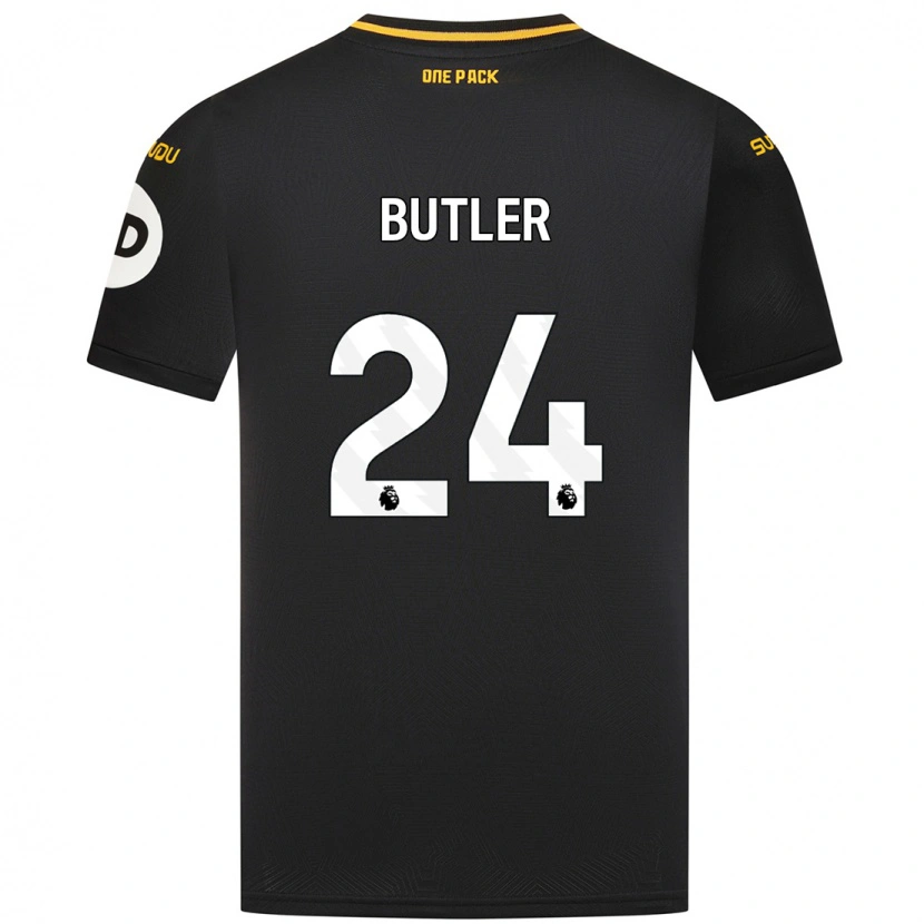 Danxen Męski Elli Butler #24 Czarny Wyjazdowa Koszulka 2024/25 Koszulki Klubowe