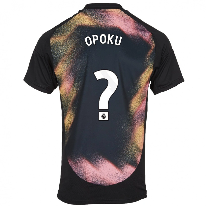 Danxen Męski Nathaniel Opoku #0 Czarny Biały Wyjazdowa Koszulka 2024/25 Koszulki Klubowe